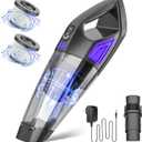 Handheld Vacuum Cordless Cleaner,Powerful Portable and Dust Buster Hand Vcauum Rechargeable with Large-Capacity Battery for CarPetOfficeHome (Purple)