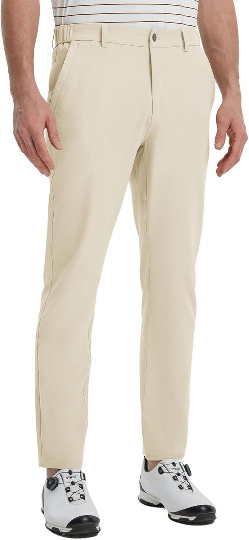 M MAELREG Golf Pants Men Lightweight with 5 Pockets - 30"/32"/34" Stretch Water-Resistant Casual Flat Front Mens Dress Pants (36W x 30L)