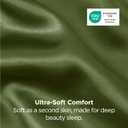 Bedsure Satin Pillowcase for Hair and Skin Queen - Moss Silky Pillowcase 2 Pack with Envelope Closure, Similar to Silk Pillow Cases, Olive Green Decor Gifts for Women Men, 20x30 Inches, 2pcs