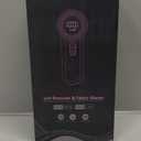 Rechargeable Fabric Shaver, 2-in-1 Lint Remover for Clothing, Furniture, Sweater with 6-Blade, 200ml Container, LED Display, 2000mAh USB-C, 3-Speed Lint Shaver Eliminates Fuzz & Pilling (Purple)