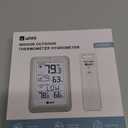 Indoor Outdoor Thermometer Hygrometer Wireless Weather Station, Temperature Humidity Monitor Battery Powered Inside Outside Thermometers with 330ft Range Remote Sensor(Blue)