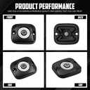 Front Brake Master Cylinder Cover Cap Fit For Harley 2006-2017 Dyna 2006-2014 Softail 2005-2007 Touring (Black)