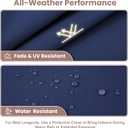 Outdoor Bench Cushion Pad, Patio Bench Cushion 48"x18", Navy Blue