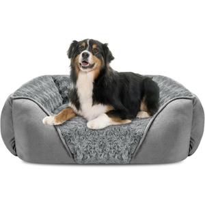 INVENHO X-Large Dog Bed Rectangle Washable Orthopedic Soft Calming Sleeping Durable Pet Cuddler with Anti-Slip Bottom