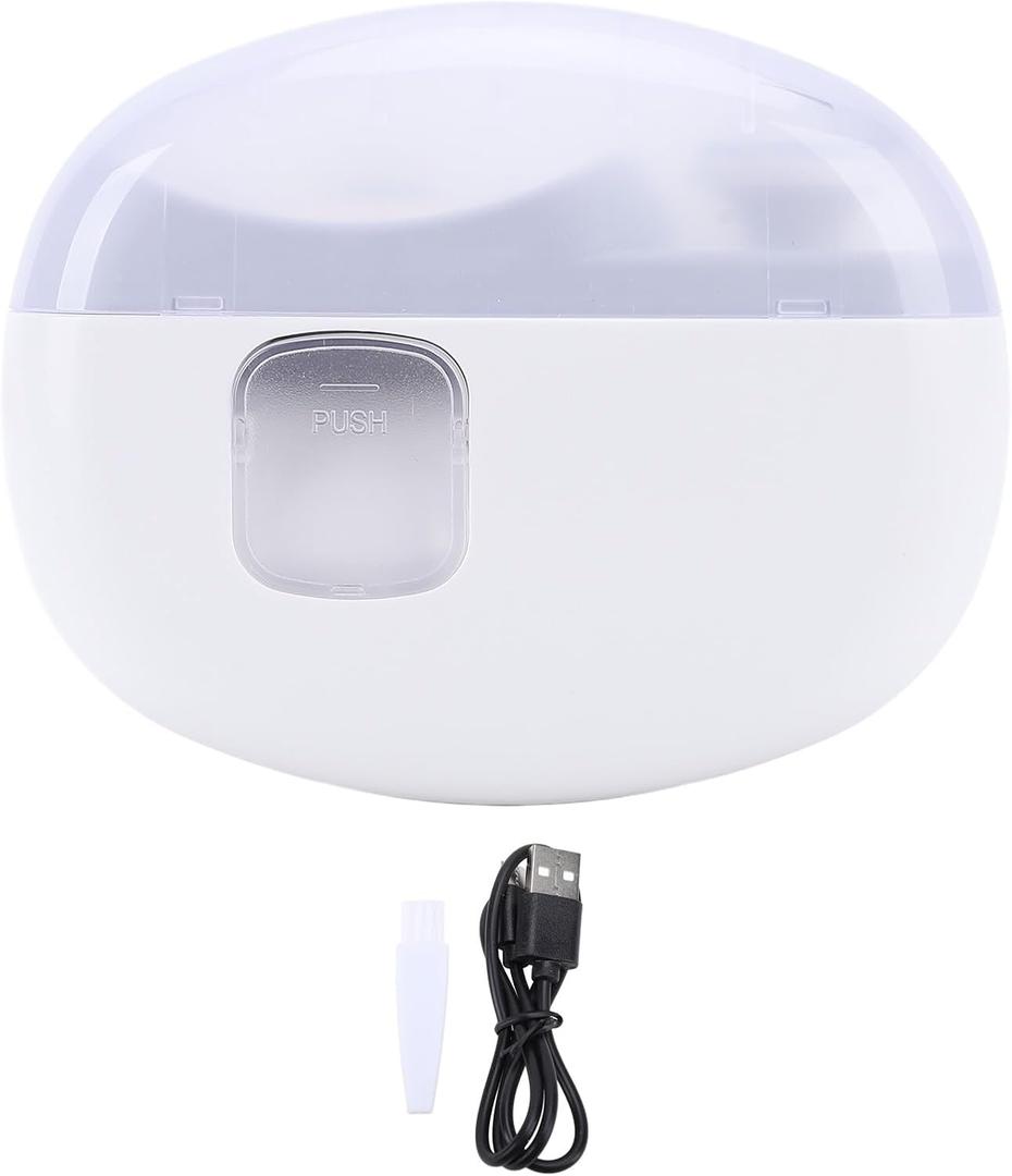 Electric Fingernail Cutter, Multifunctional Electric Nail Grinder, Suitable for Nail Polishing and Trimming Baby Nails, Labor Saving and Efficient (White)