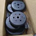Gold's Gym 40 Pound LB Vinyl Cement Dumbbell Weight Set