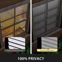 UNISHADES No Drill Cordless Mini Blinds, 34.5" W × 64" H Grey