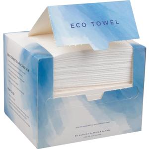 3 x Disposable Face Towels, 50 Count XL, 10x12'' Face Towelettes Thick Facial Tissue for Cleansing, Skincare and Makeup Remover