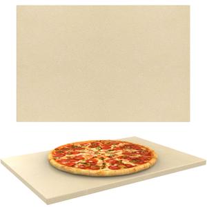 Extra Large Pizza Stone for Oven,Grilling,Pellet Grill,Pizza & Bread Baking, 20" x 13.5"