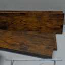 BAYKA Floating Shelves for Wall, 22.5 inches Wall Mounted Rustic Wood Shelves for Bathroom, Bedroom, Living Room, Floating Shelves for Books/Storage/Decor(Rustic Brown,Set of 4)