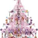 NETEHU Christmas Tree Building Block Set, 730 PCS Christmas Music Box Bricks Model Kit, Construction Toy for Adults Girls