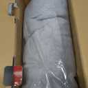 Homemate Heated Blanket Electric Throw - 50"x60" Heating Blanket Throw 1/2/4/6/8 Hours Auto-Off 10 Heat Levels Over-Heat Protection Soft Flannel Sherpa Heater ETL Certification (Light Grey (Striped))