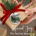 2 x SOL VIBES Hunting Duck Christmas Ornament  Hunting Dog and Duck Holiday Decoration, Rustic Outdoor Themed Ornament, Hunter Gifts Idea, Unique Xmas Tree Decor for Hunters, Outdoorsmen