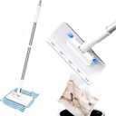 Snap Grip Mini Mop - No Wash Lazy Sweeper Mops, Zero Touch Disposable Dust Mop (Mini Mop)