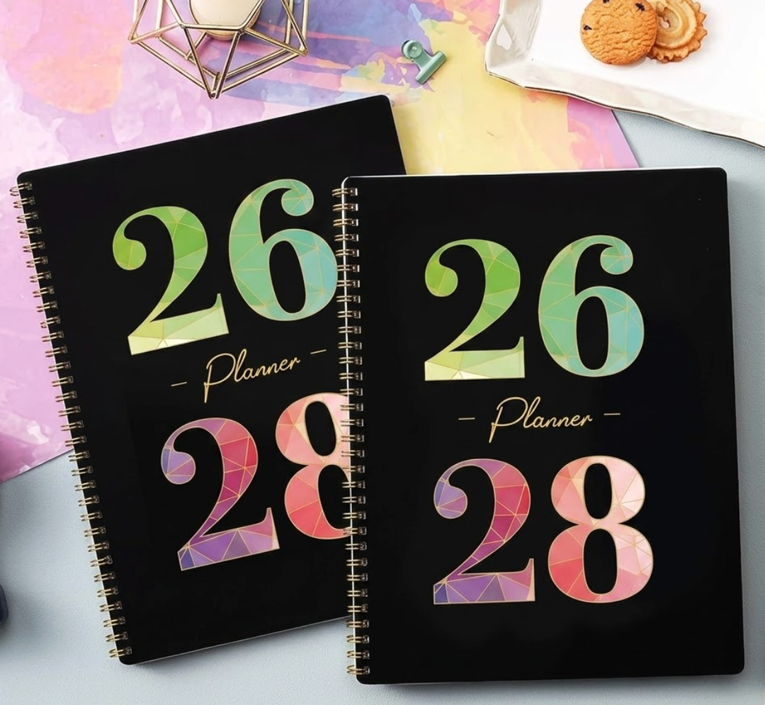2026 Planner - 2028 Planner Weekly and Monthly from January to December, 9" x 11", Planner 2026-2028 with Inner Pocket, Colorful Coated Tabs
