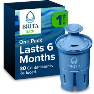 Brita Elite Water Filter Replacement for Pitchers and Dispensers, NSF Certified to Remove 99% of Lead, 1 Count