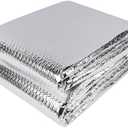 winemana Window Insulation Roll, 59IN x 8FT Reflective Heat Shield Bubble Film, Double-Sided Aluminum Foil Insulation, Weatherproof Garage Door Cover for Windows, RV, Basement, Winter & Summer, Pack of 2