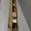 Amazon Basics Adjustable Sturdy Curtain Rod for Windows with Round Finials, Easy Install Hardware, 1-Inch Rod, 72" to 144", Dark Bronze, 1-Pack