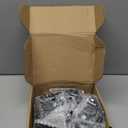 W B D WEIBIDA 2-inch Plate Swivel Caster Wheels Set of 4 Heavy Duty, Load Capacity 2200lbs, Low Gravity Center Black Extra Width Caster with Brake, Durable & Quiet & Sturdy Nylon Wheels for Industrial