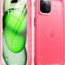 Cozycase for iPhone 15 Plus Waterproof Shockproof Dustproof Case - Heavy Duty/360 Full Body/Military Grade/Protective/Rugged 8FT Drop Proof Built in Screen/Camera Protector with Lanyard Pink
