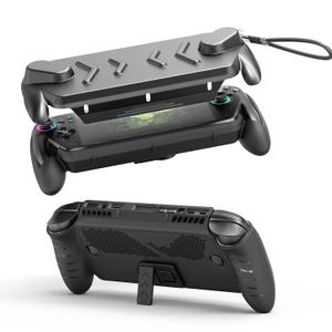 JDDWIN Full Protective Case for ASUS ROG Xbox Ally & ROG Xbox Ally X 7" 2025 with Kickstand, ABS &TPU Case with Detachable Front Shell Cover,Shockproof Anti-Scratch Non-Slip Grip Wrap