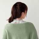 Fake Collar Detachable Dickey Collar Blouse Half Shirts Lace False Collars for Women Girls (One Size, A1-white)