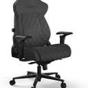 Corsair TC500 Luxe Gaming Chair  Premium Breathable Fabric  Wide Seat  Five-Way Adjustable Armrests  Adjustable Built-in Lumbar Support  90-160 Degree Recline  Shadow (Black)