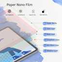 MOBDIK 2 Pack Paperfeel Screen Protector Compatible with iPad Air 13 M4/M3/M2 2026/2025/2024 & iPad Pro 13 M5/M4 2025/2024, Crafted for Natural Writing, Anti Glare, Easy Installation
