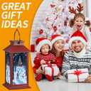 Christmas Decorations,Solar Lanterns with Snowman Outdoor Waterproof Decorative Lights for Christmas Gifts for Women, Mom,(Snowman and a Deer)