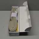 AJAZZ 100% Blackout Accordion Door Curtains Magnetic Door Curtain Blackout Curtains for Bedroom, Doorway Curtain Sets Included Tracks (1Panel, 43W x 79 L, Cream White)