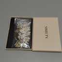 SWEETV Handmade Wedding Hair Comb Clip Rhinestone Bridal Hair Comb Piece, Gold Hair Accessories for Brides Wedding