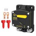 100 Amp DC Manual Reset 12V Circuit Breaker Switches & 12V Automotive Replacement for Car Audio RV Marine Boat Truck Trolling Motors 1 Pack