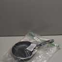 IMUSA 8in Bistro Aluminum Nonstick Fry Pan with Cool Touch Handle, Small Skillet for Eggs, Omelets, Sauteing, and Everyday Cooking, Black