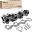 A-Premium Right Exhaust Manifold W/Gasket, Heat Shield [6.6L] Compatible with Chevy, GMC, Workhorse & Workhorse Custom Chassis - Silverado 2500 HD, Express 2500, Sierra 3500, Savana 2500 & More