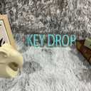 KEY DROP Neon Sign Key Drop Led Light Sign Business Sign shop decor (12 x 3.5'')