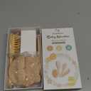 Yoofoss 4 Piece Baby Brush and Comb Set, Wooden Baby Brush with Natural Ultra Soft Goat Hair, Baby Hair Brush for Newborn, Baby Brush Set for Boy Girl