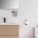 2 x KPW Toilet Paper Holder, Wall Mounted Toilet Roll Holder for Bathroom, Washroom and RV, Matte Black Paper Towel Holder 2 Pack