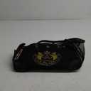 Juicy Couture Give Me Treats Pet Carrier - Stylish Black Travel Bag for Small Dogs and Cats (16.0"L x 10.0"W x 10.0"H)