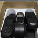 Under Desk Elliptical Machine, Electric Seated Pedal Exerciser, Mini Elliptical Leg Exerciser with Remoter, 12 Level Speeds, Forward & Reverse Direction, Manual & Auto Mode for Home Office