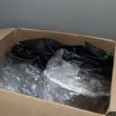 Clear Vinyl Curtains with Zippered Entry, 23oz Heavy Duty Waterproof Anti-UV and Tear-Resistant Tarpaulin with Grommets, Weatherproof Panels for Porch, Pergola, Gazebo, Balcony, Patio, Enclosure (7'H X 10'W, Black (Double Zipper))