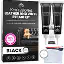 Professional Black Leather Repair Kit for Furniture, Couches, Boots, and Purses, Scratch Repair and Car Leather Restoration, All-Inclusive Vinyl Repair Kit, Quick and Easy to Use