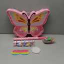 Threan Butterfly Piata Girls Butterfly Party Supplies Fairy Woodland Set - Pink Birthday Piata with Stick and Blindfold Mask for Birthday Baby Shower Party Supplies Decoration