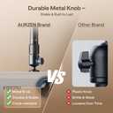 Aurzen Ceiling Projector Mount Bracket, 360 Rotation & 90 Tilt, Adjustable 9"-15" Length, -Inch Screw, Compatible with TMY, HAPPRUN, Yaber, Epson & Most Projectors