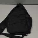 Pritent Crossbody Bags for Women Men Trendy Sling Bag Backpack Casual Chest Bag with Convertible Shoulder Strap, Black