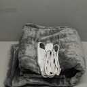 Bedsure Heated Blanket Throw Blanket - Fast Heating Electric Blanket, Soft Flannel Heated Throw with 4 Time Settings, 6 Heating Settings, Warm Gifts for Grandma & Grandpa & Seniors (50x60, Grey)