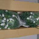 Artificial Flowers for Outdoors, Outdoor Faux Plants, 12 Bundles UV Resistant Realistic, Faux Flowers for Outdoor Planters, Spring Summer Home Garden Decoration, White