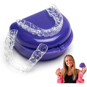 Custom Clear Dental Retainers Upper & Lower Retainers | at Home Kit for Perfect Fit Great for Replacement Retainers | Dental Grade Retainer for Teeth Stability (Upper & Lower)