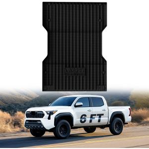 LASFIT Bed Mat for Toyota 2024-2026 Tacoma (6ft,6'Bed) Truck Bed, All Weather 6ft Car Bed Liner for Toyota Tacoma 2025 2026 2026 Accessories, TPE Trunk Mat&Cargo Liner (Not Fit Drop-in Liners)