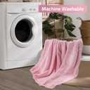 Travel Blanket, Airplane Blanket, Ultra-Soft, Warm & Lightweight, 65x40 in, Outdoor Blanket Essentials for Women, Men & Kids, Included Eye Mask, Luggage Sleeve & Backpack Clip Pink