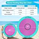 CALOBANA Water Hammock Inflatable Round Floating Ring for Adults 12ft Pink